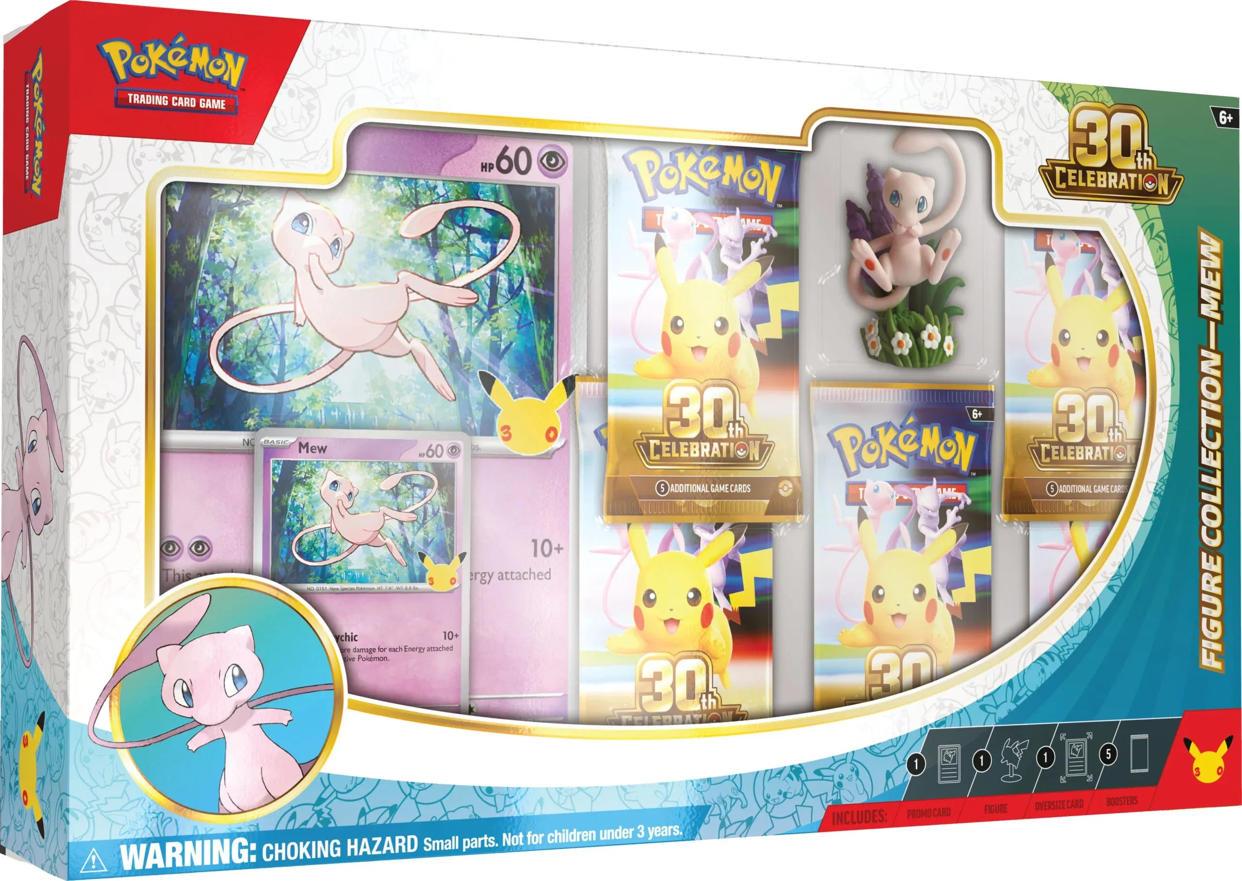 Pokémon 30° anniversario - Collezione con statuina Mew - DraKarta TCG Store